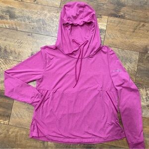 COLUMBIA PFG Hoodie Pullover Sweatshirt w/Pouch Pocket, Size M, EUC